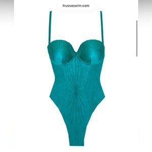 (Lg., Long Torso) TRUSSO Swim Bermuda One-Piece Swimsuit